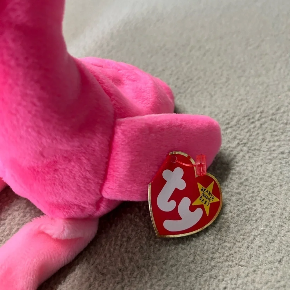 Ty Bright Pink Pair of Flamingo's Pinky